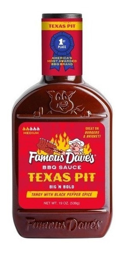 Famous Dave's Texas Pit Salsa Bbq  538 Grs.
