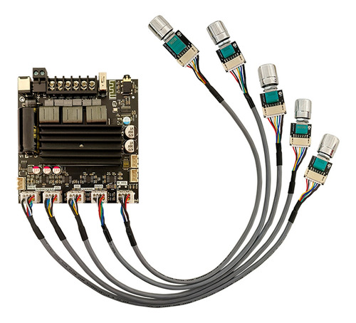 Placa Amplificadora Digital Zk-st21 2.1 Canais 100wx2+200w S