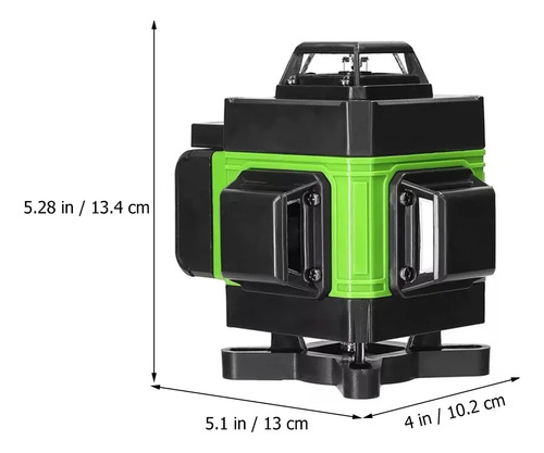 Nivel Láser Autonivelante 360° 16 Líneas Verde Con Trípode