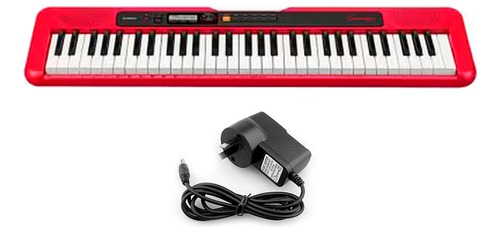 Teclado Casio Casiotone Ct-s200 Rojo + Fuente 9v 1300am 