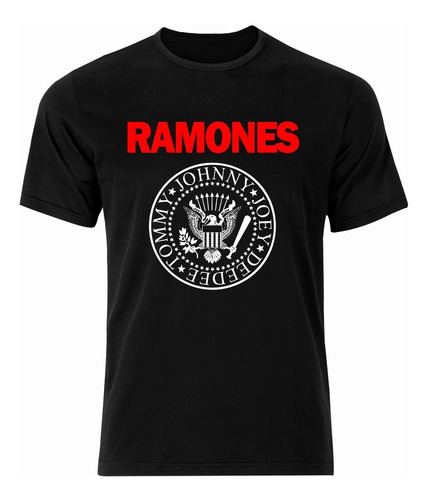 Polera Ramones Classic Punk Logo - Estampado Serigrafía