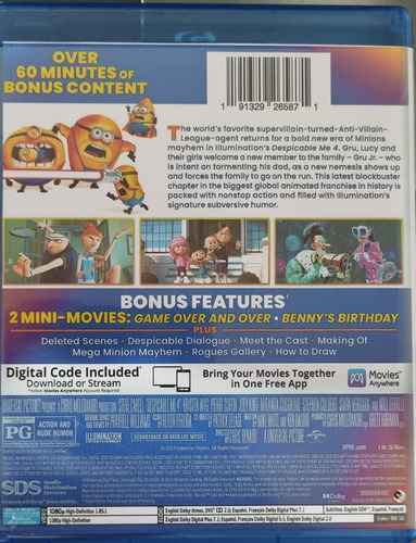 Despicable Me 4 2024 Blu Ray Latino