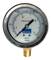 Comprar Manómetro Con Glicerina  7 Kg\u002Fcm² 7 Bares Beyca Mm2-44 7
