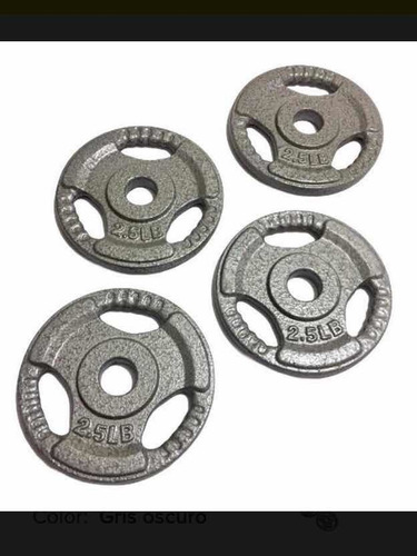 Set 4 Discos Estándar Para Mancuerna / Barra Ajustable 2.5lb