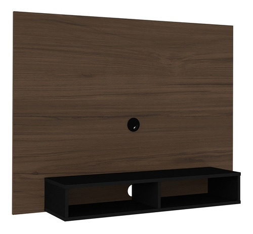 Imagen 7 de 7 de Panel Bertolini Flash Imbuía Negro Para Pantalla Hasta 42