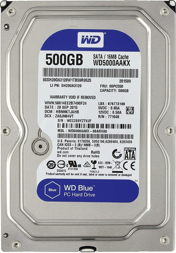 Disco Duro Hdd Wd5000aakx 500gb