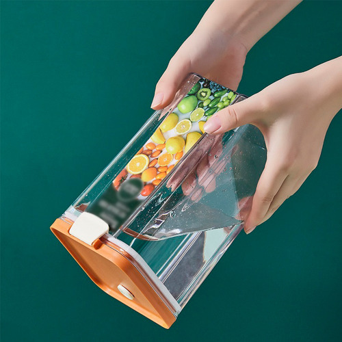 Contenedor Alimentos Acrilico Hermetico Apilable 1860ml 3pzs Color Color Al Azar