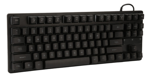Teclado Para Juegos Con Cable, 87 Teclas, Ergonómico, Retroi