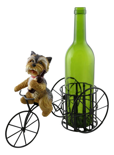Soporte Para Botella De Vino Con Triciclo Para Perro Yorkshi
