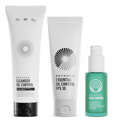 Kit Beyoung Antiacne Ácido Glicólico E Salicílico 3 Produtos