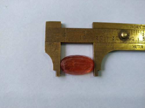 Topazio Imperial Extra Vermelho E Raro 16,5 Ct, 11x19mm Vermelho