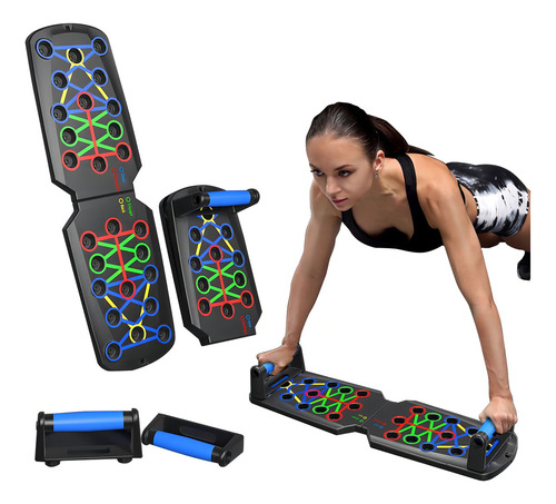Tabla Push Up Lagartijas Crossfit Gym Ejercicio Color Negro Negro