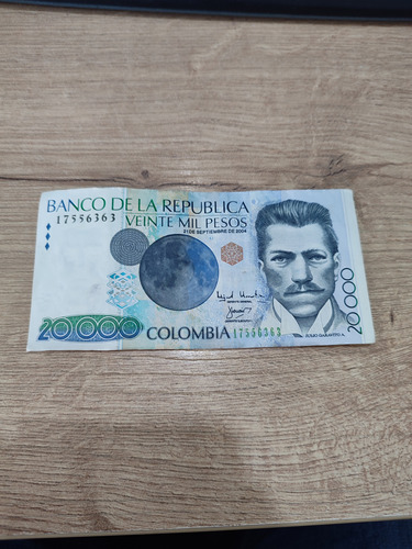 Billete De 20 Mil Antiguo 