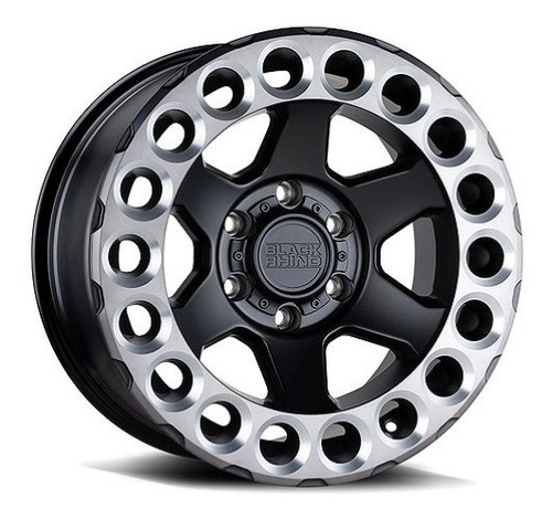 Rines Black Rhino Odessa 18x9.5 5/127 Jeep Jk Jl Sahara Wran Color Negro Maquinado