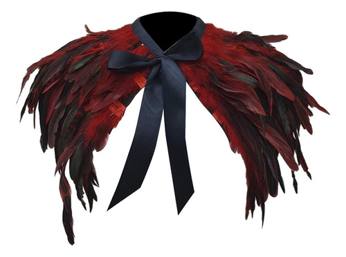 Chal De Plumas Cómodo Cuello De Plumas En Capas For Fiesta