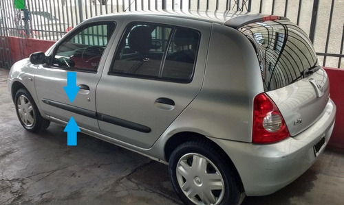 Renault Clio 2 Ii 5p Bagueta De Puerta Delantera Izquierda