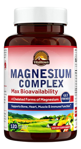 Vitalitown | Magnesium Complex | 120 Vegetable Capsules