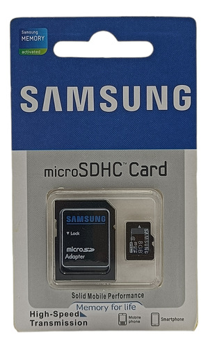 Microsd Samsung 8gb Color Azul