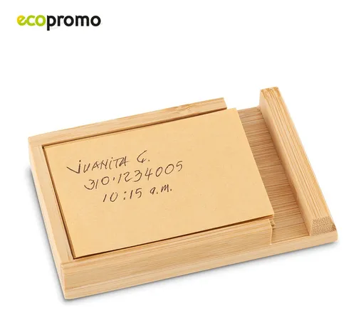 Soporte Para Celular Note Base Movil Con Portanotas En BambĂș