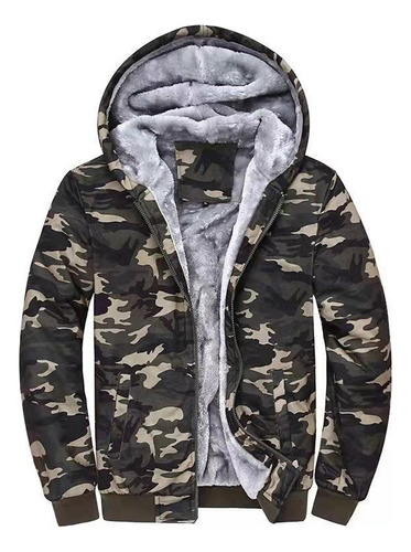 Wan Sudadera Chamarra De Camuflaje Térmicos Gruesa Para