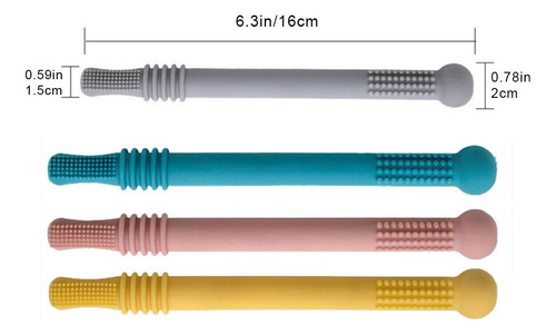Tubos De Mordedura Huecos De Silicona Para Juguetes De Denti