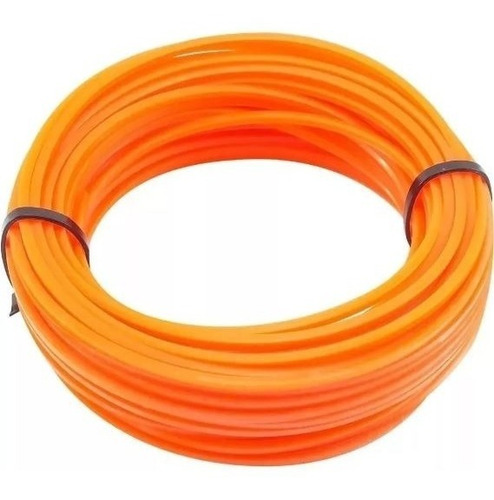 Imagem 3 de 5 de Fio Nylon Cortador Grama Roçadeira Spin Quadrado 3,0mm 12m