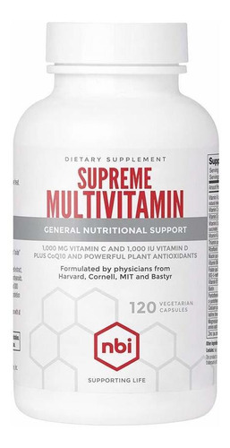 Nbi Supreme Daily Multivitamnico Con Vitamina A, C, D, E, K,