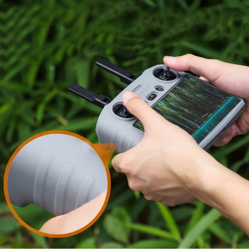Capa De Silicone P/ Controle Dji Rc2 Sunnylife Cor: Cinza