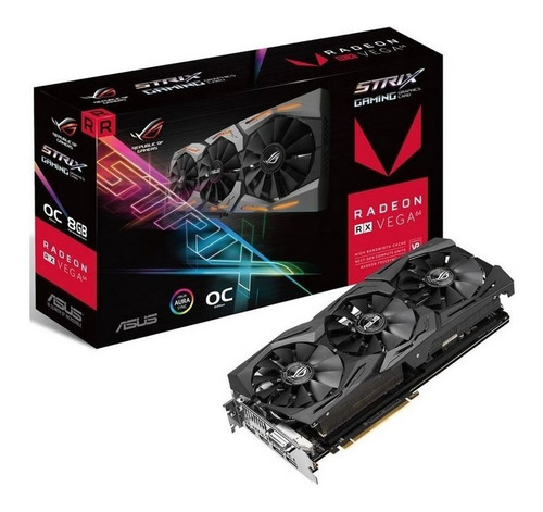 Tarjeta Video Asus Rog Strix Gamer Radeon Rx Vega 64 Tranza