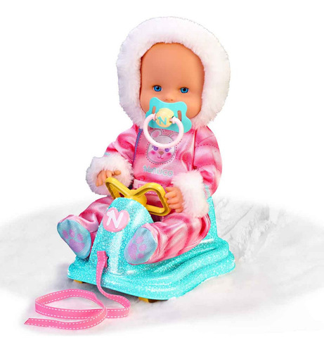 Muñeca Nenuco Y Su Trineo De Nieve En Navidad Original