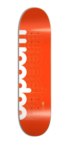 Imagen 1 de 1 de Tabla De Skate Woodoo Inst. Bauhaus Multiplied Naranja