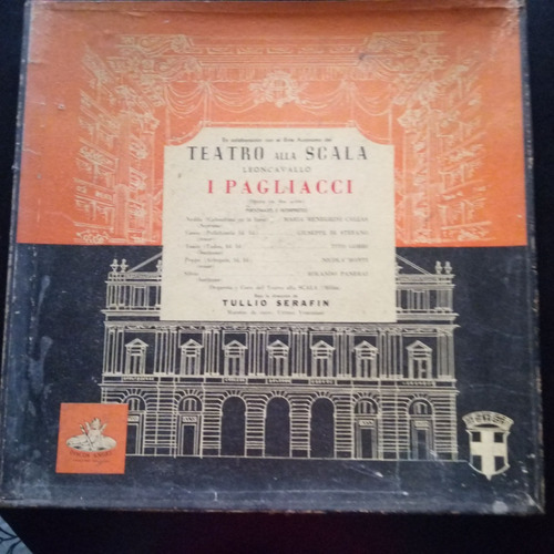 Disco De Vinilo I Pagliacci 