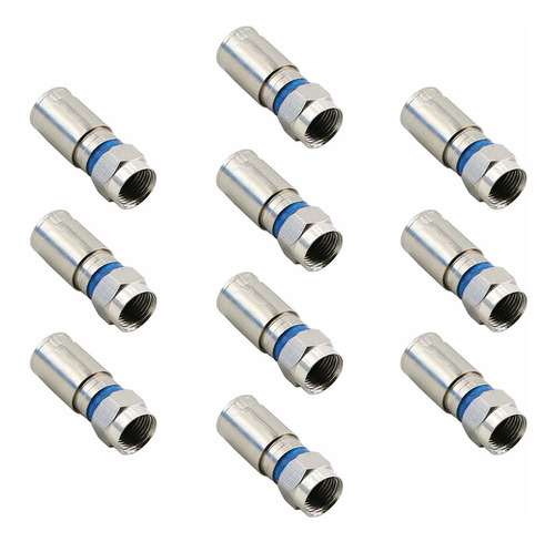 Comón Rg6 F Conector Coaxial Adaptador Coaxial Enchufe...