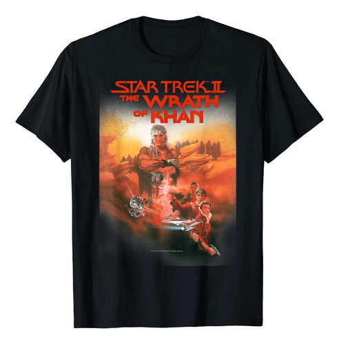 Polera Con Póster Vintage De Star Trek, La Ira De Khan