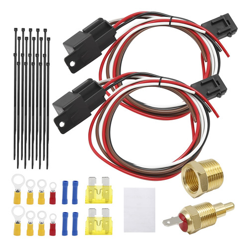 Kit Electrico Dual 185 Del Mazo De Cables Del Ventilador De