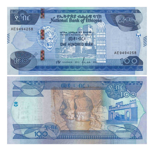 Grr-billete De Etiopia 100 Birr 2020 - Fortaleza