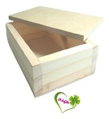 Caja De Madera Tapa De Encastre