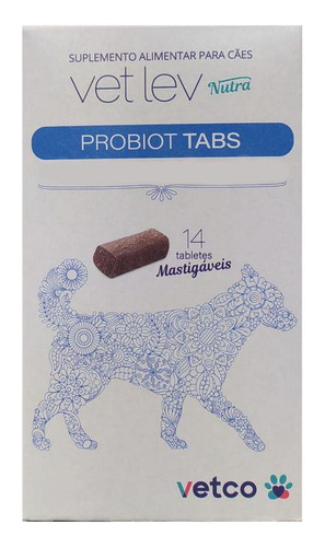 Suplemento Alimentar Dental Probiot Tabs Cães 11 A 20kg