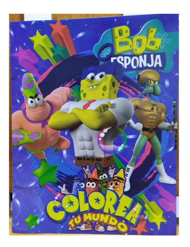 Bob Esponja Patricio Paq 10 Libros Colorear Iluminar Nickjr