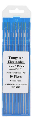 10 Electrodos De Tungsteno Puro Punta Verde For Ac Tig