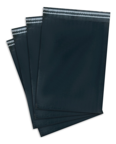 Envelope Segurança 50x60 Kit 300 Saco Plastico Correio Sedex Cor Preto