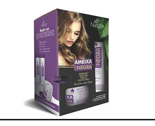 Natuza Ameixa Negra Shampoo, Condicionador, Máscara