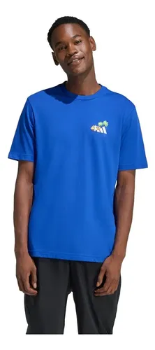Camiseta Bordado Pequeno Estampa Surf Adidas