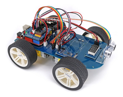  Coche Robot Inteligente Con  Tutorial Para Arduino Uno R3  