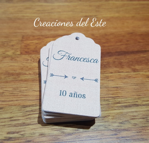 Imagen 7 de 10 de Tags Etiquetas Personalizadas Estilo Vintage X 10 Unidades