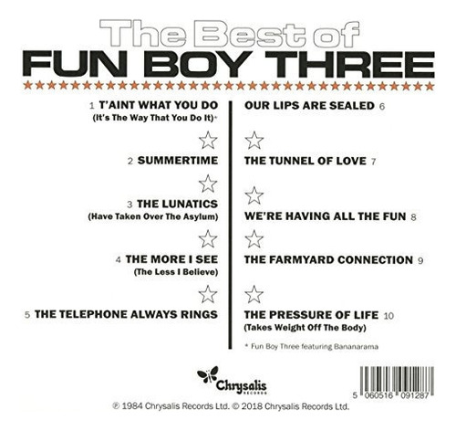 Fun Boy Three Best Of Usa Import Cd Nuevo 