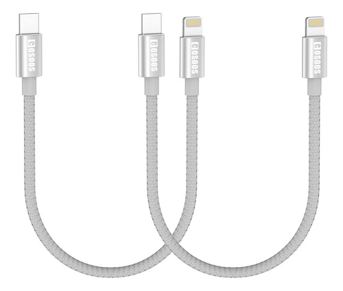 Cosoos 2 Cables Cortos Usb-c A iPhone (10 Pulgadas/10.2in) D