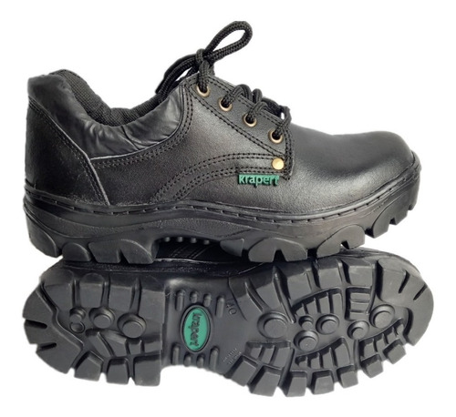 Art 108 Ne Zapato Trabajo Acero Cuero Suela Caucho Krapert