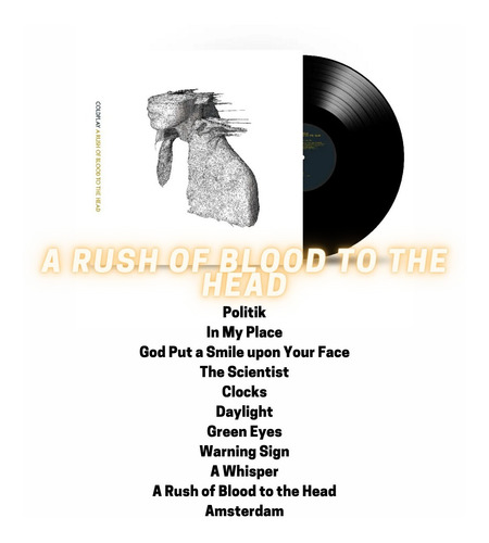 Imagen 2 de 6 de Vinilo De Coleccion Coldplay Rush Of Blood + Revista