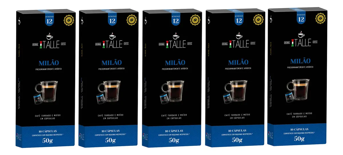 Cafe Capsula Italle Compatível Nespresso Café Expresso 50 Capsulas